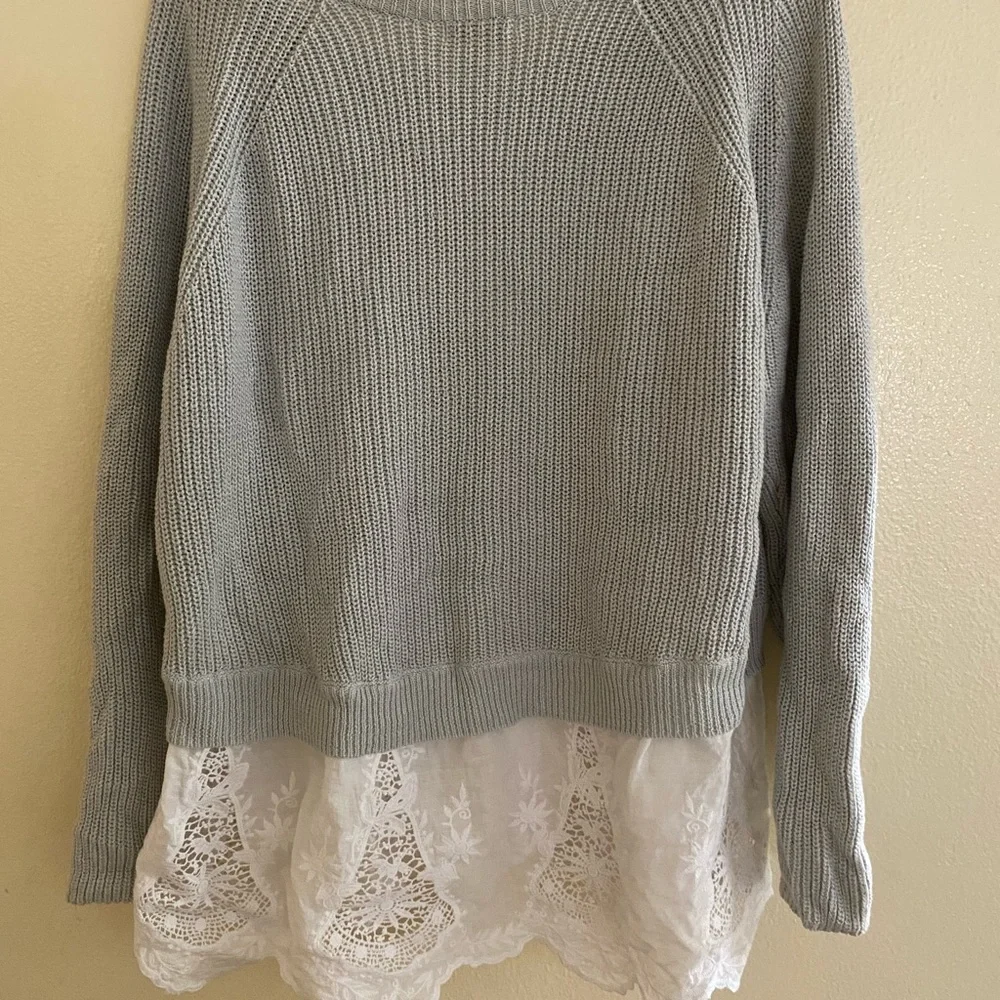 Cato oversized Sweater with Lace bottom Size 18 / 20W - Picture 8 of 9